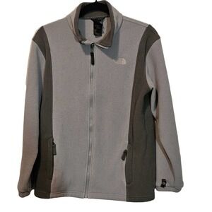 The‎ North Face Boys Gray full zip fleece size XL